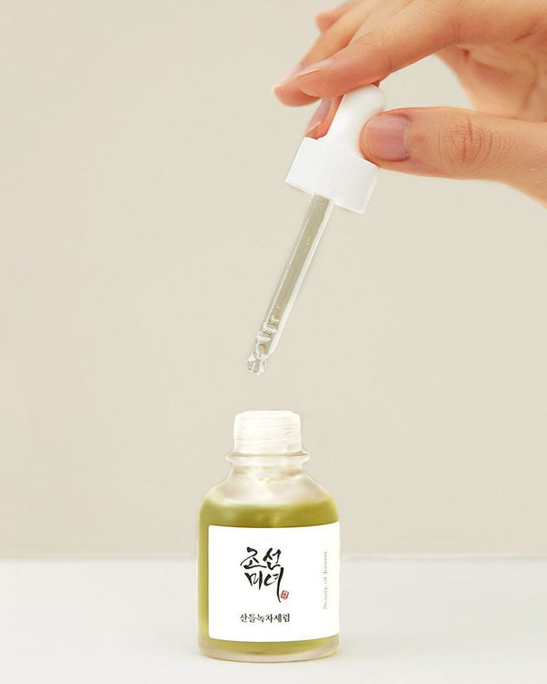 Beauty of Joseon Calming Serum Green Tea Panthenol Koreansk hudvård koreansk serum K-Beauty i Sverige Seoulandhailey.se