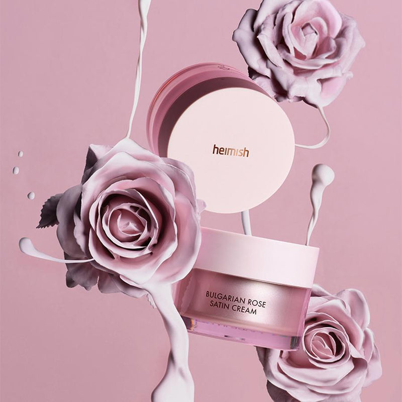 Heimish Bulgarian Rose Satin Cream 24h creme Koreansk hudvård K-Beauty i Sverige Seoulandhailey.se