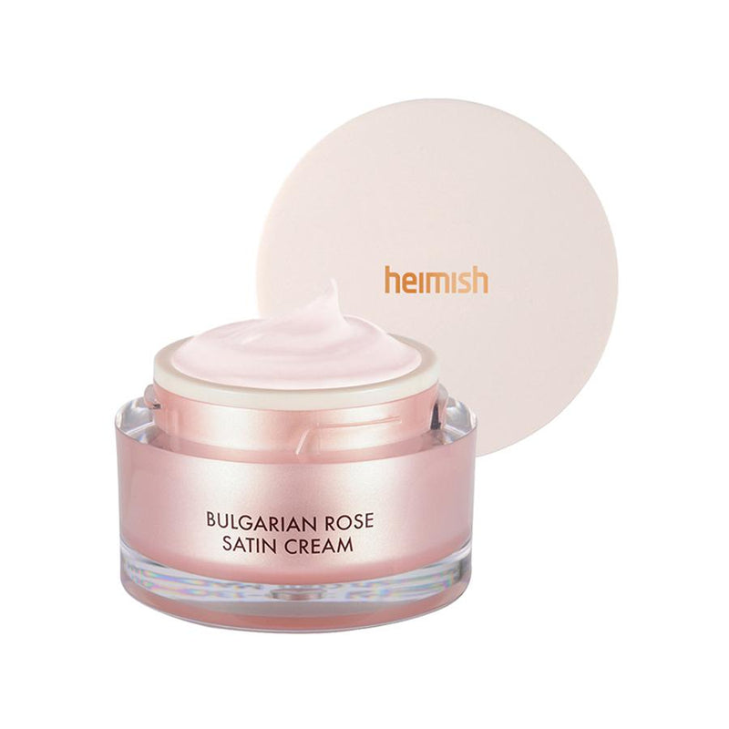 Heimish Bulgarian Rose Satin Cream 24h creme Koreansk hudvård K-Beauty i Sverige Seoulandhailey.se