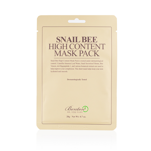 Seoul&Hailey Benton Snail Bee High Content Mask Pack Korean Beauty Sverige