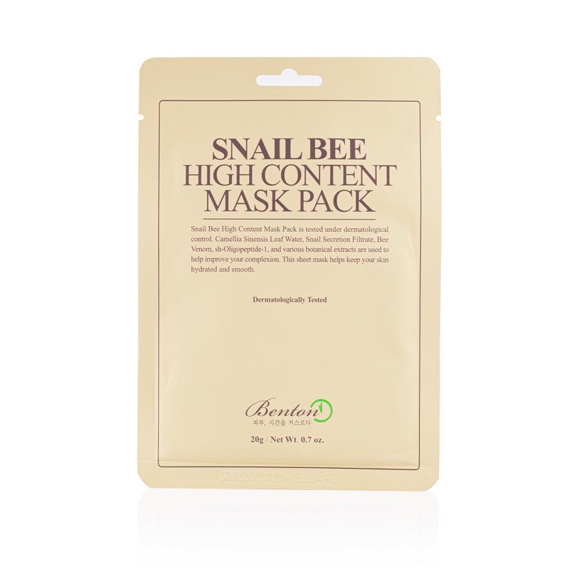 Seoul&Hailey Benton Snail Bee High Content Mask Pack Korean Beauty Sverige