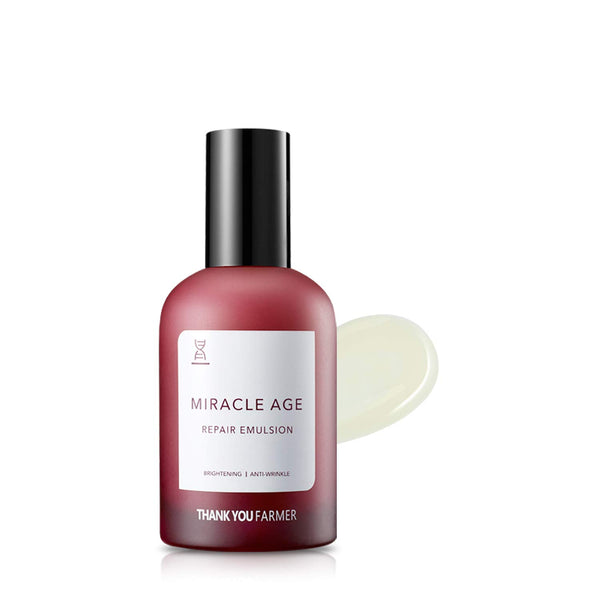 ThankYouFarmer Miracle Age Repair Emulsion antiage Koreansk Hudvård K-Beauty Sverige SeoulandHailey.se